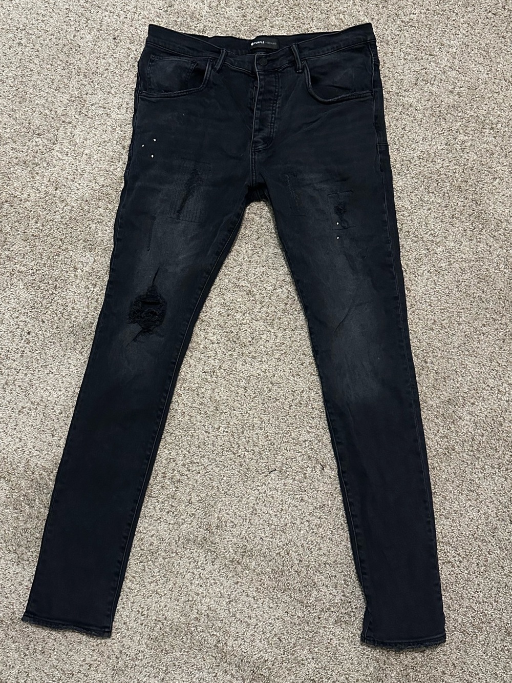 Slim Black Ripped Men’s Skinny Jeans